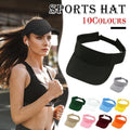 Women Adjustable UV Protection Sport Visor Cap Beach Sun Hat New Stylish Design - Khaki