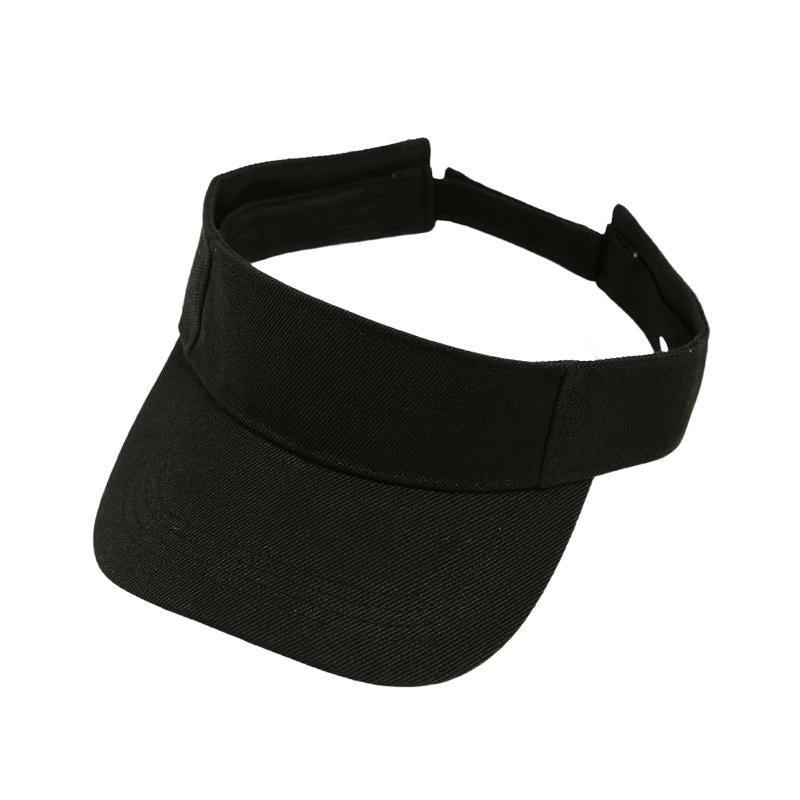 Women Adjustable UV Protection Sport Visor Cap Beach Sun Hat New Stylish Design - Wine Red