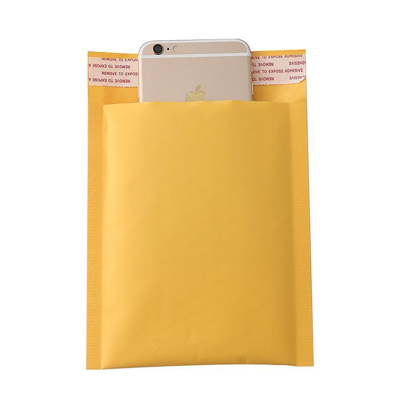 25PCS Poly Bubble Mailer Yellow Colour Multi-Size Plastic Padded Bag - 25PCS-18*18CM