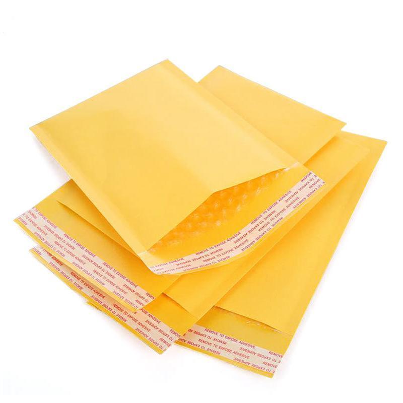 25PCS Poly Bubble Mailer Yellow Colour Multi-Size Plastic Padded Bag - 25PCS-11*12.5CM