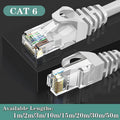 Fast Ethernet Network Cable CAT6 1000Mbps Internet RJ45 1 2 3 10 15 20 30 50m - 1M