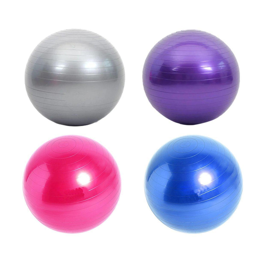 Explosion-Proof Thickened Inflatable Yoga Ball Massage Fitness Stability Ball - Grey - 75cm