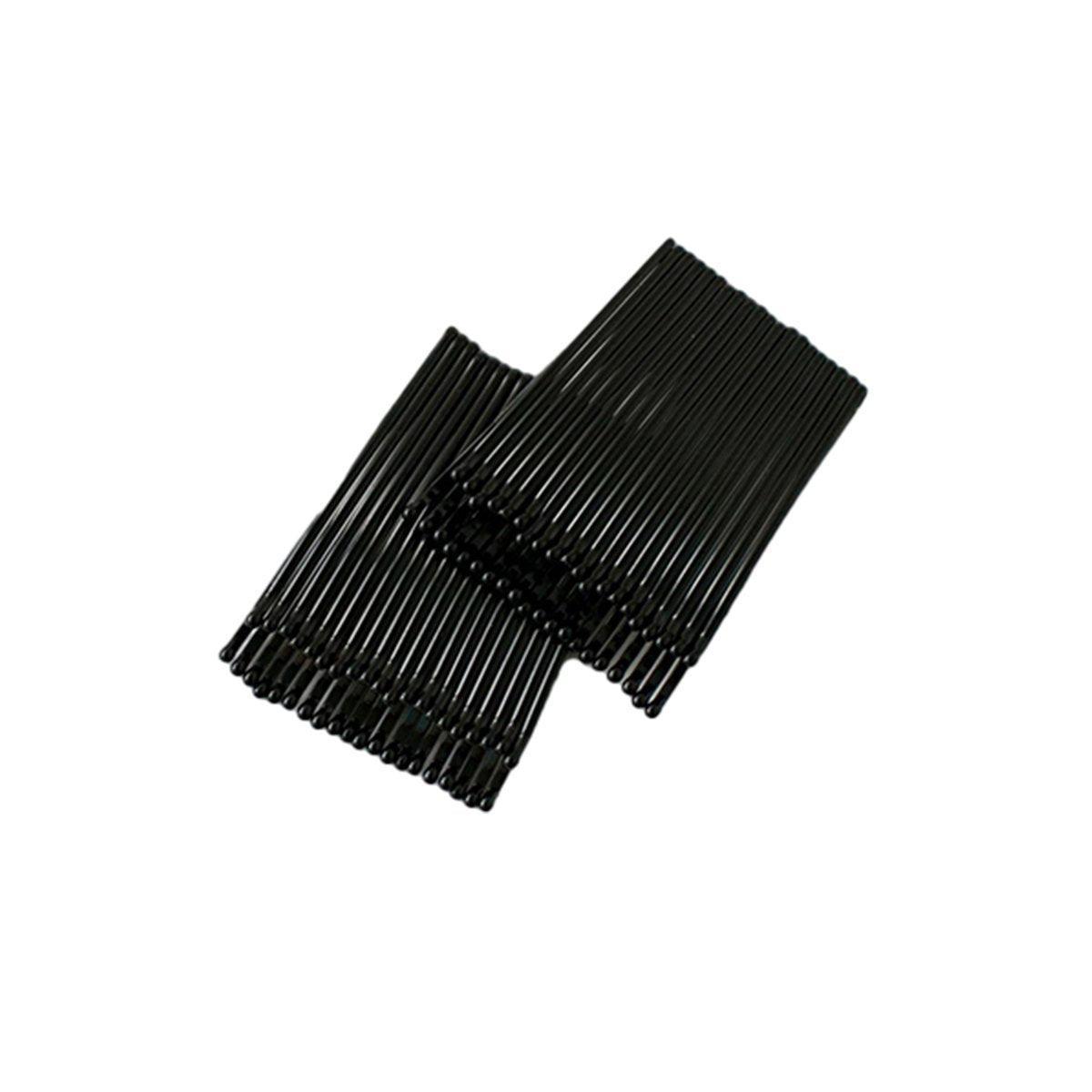 40 PCS Short Black Waved Hair Pins Bobby Pins Grips Salon Dance Hair Accessories - Long Wave Clip