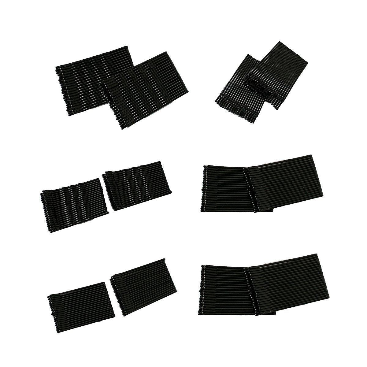 40 PCS Short Black Waved Hair Pins Bobby Pins Grips Salon Dance Hair Accessories - Short Wave Clip