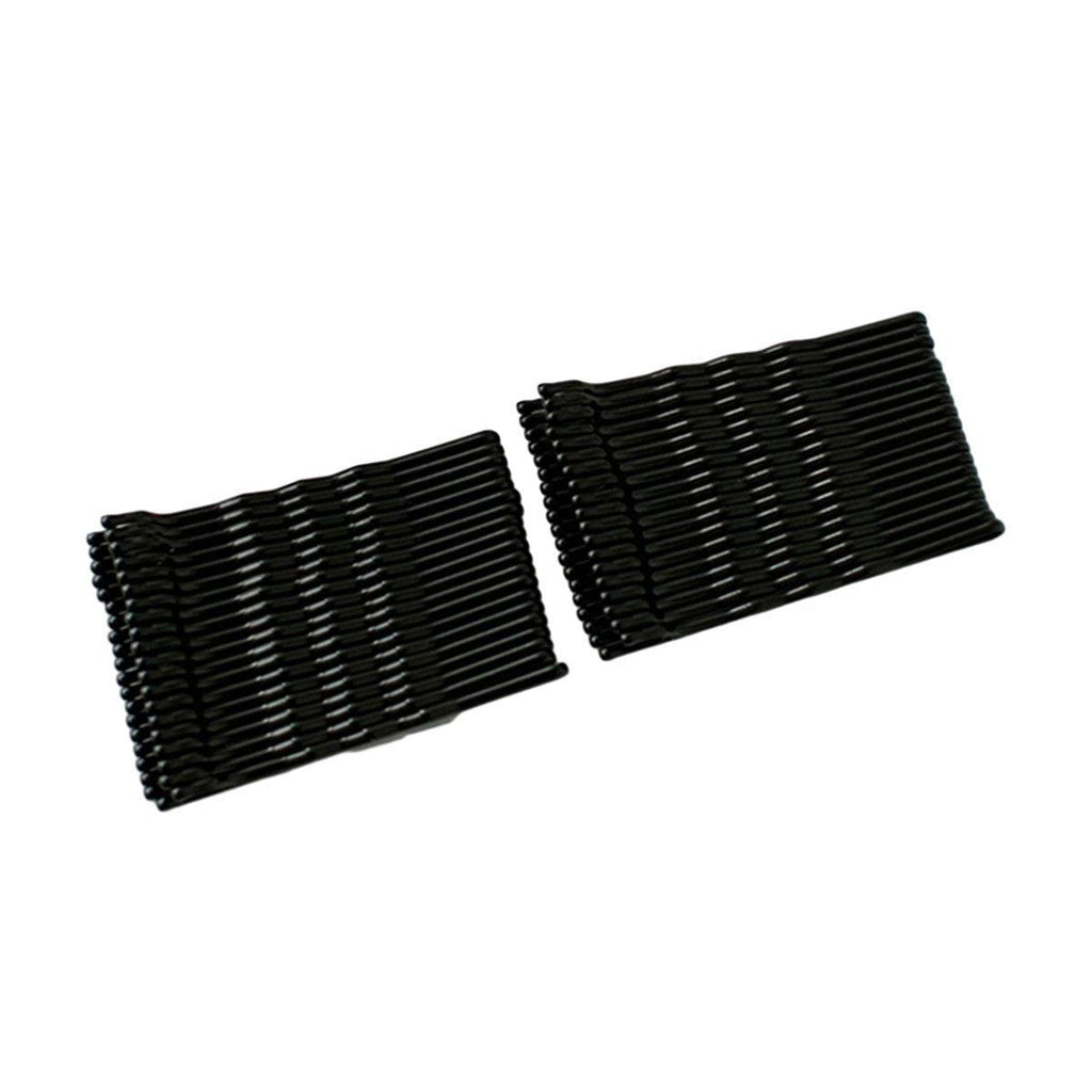 40 PCS Short Black Waved Hair Pins Bobby Pins Grips Salon Dance Hair Accessories - Long Curved Clip