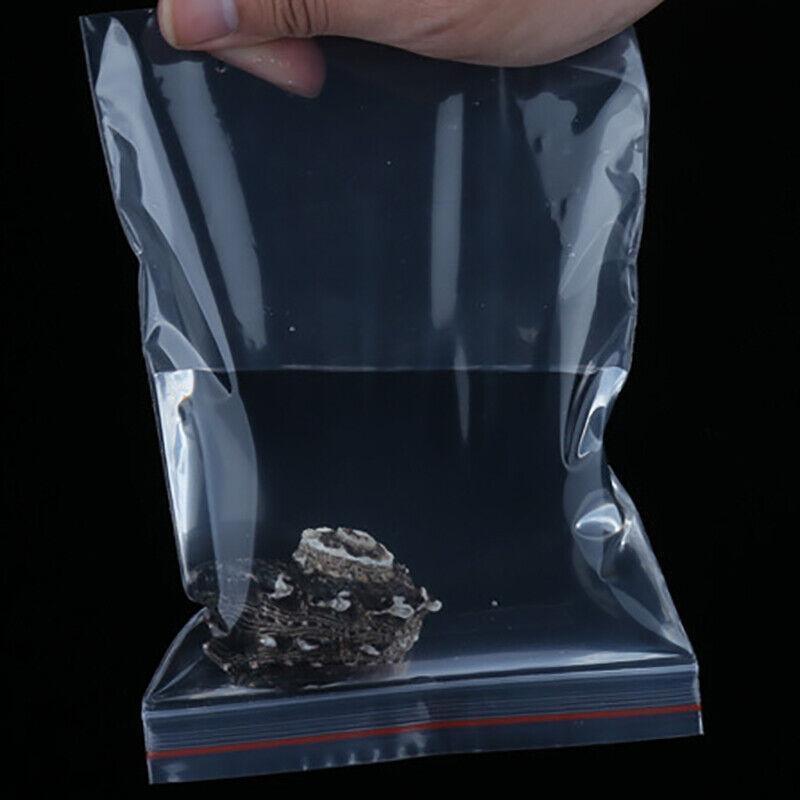 100X Bulk Clear Resealable PE Plastic Zip Bags - 6*8cm 100PCS