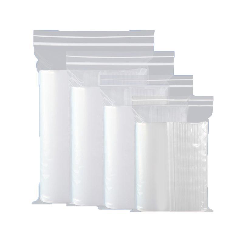 100X Bulk Clear Resealable PE Plastic Zip Bags - 6*8cm 100PCS