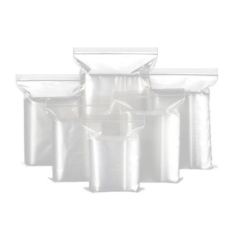 10/100PCS Thick Resealable Ziplock Bags in 12 Sizes Zip Lock Plastic Bags - 20x28cm-100pcs