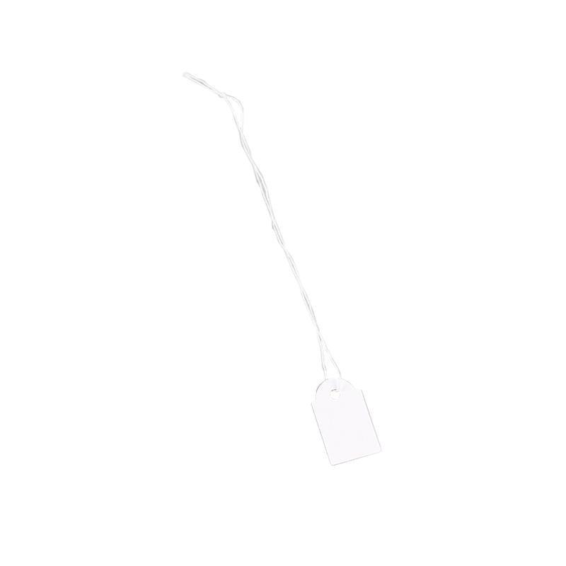 500PCS White Strung Tags Labels Retail Luggage Jewelry price tags with string - 2.2*3.5cm