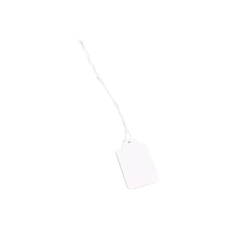 500PCS White Strung Tags Labels Retail Luggage Jewelry price tags with string - 2.2*3.5cm