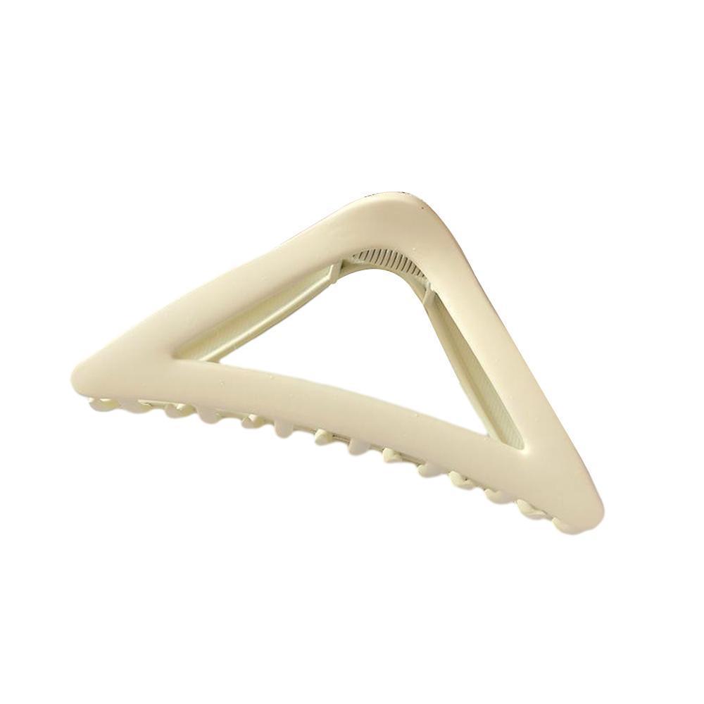 Women's Simple Hair Claws Clip Large Geometric Barrette Ponytail Clamp Hairpin - Black