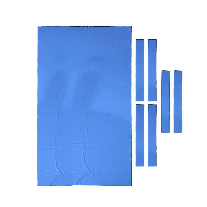 7Pcs Billiard Snooker Pool Table Cover Cloth W/ Felt Strip Heavy Duty 9FT - Red