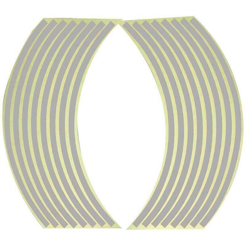 18inch Reflective Rim Tape Wheel Stripe Decal Trim Sticker For Car Motorcycle - Break-Reflective Red