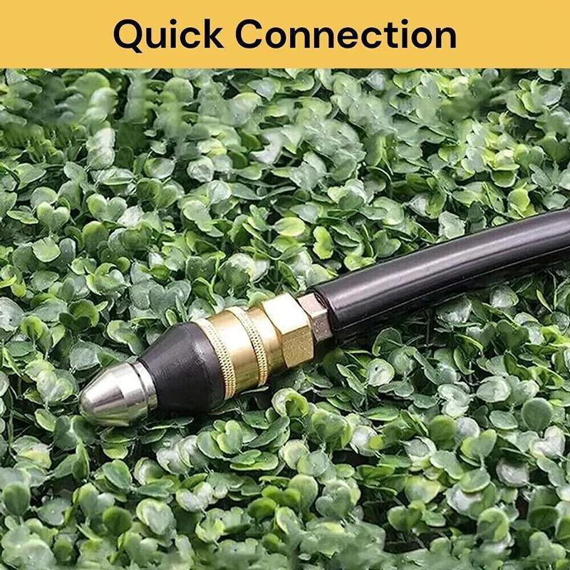 High Pressure Drain 1 Front 6 Nozzle Sewer Pipe Cleaner Rear Jet Pressure Washer