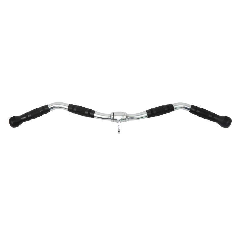 Cable Pulley Attachment Tricep Rope V Grip LAT Pull Down Gym Accessory - EZ Curl Pull-Down Bar