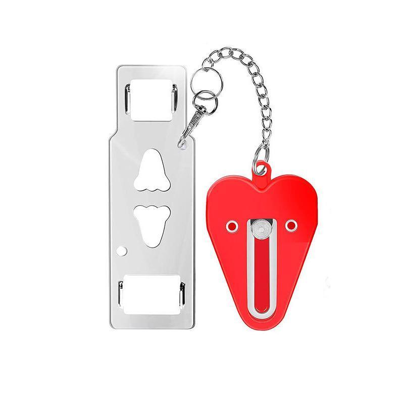 Portable Door Lock for Travel Hotel Home Security Addalock Style Lock - Black