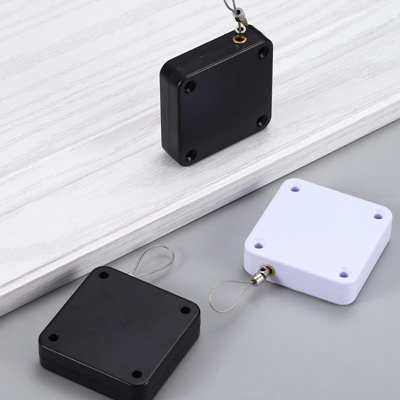 2x Punch-free Automatic Door Closer Sensor Auto for Home Kitchen Door Security - White