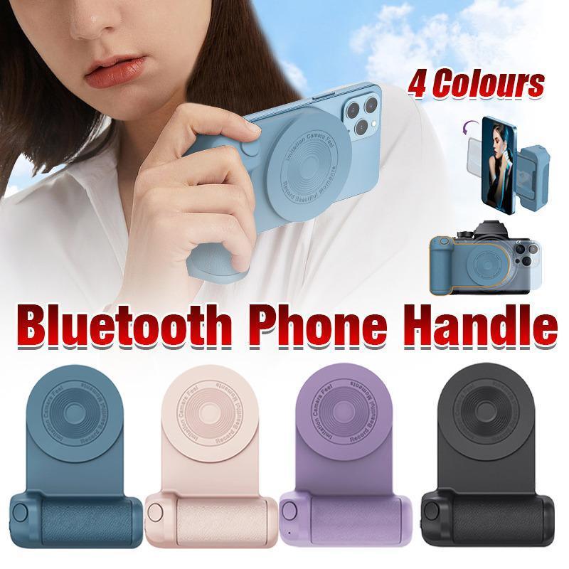 Bluetooth Camera Grip Handle for Phone Photography Bracket - Pink