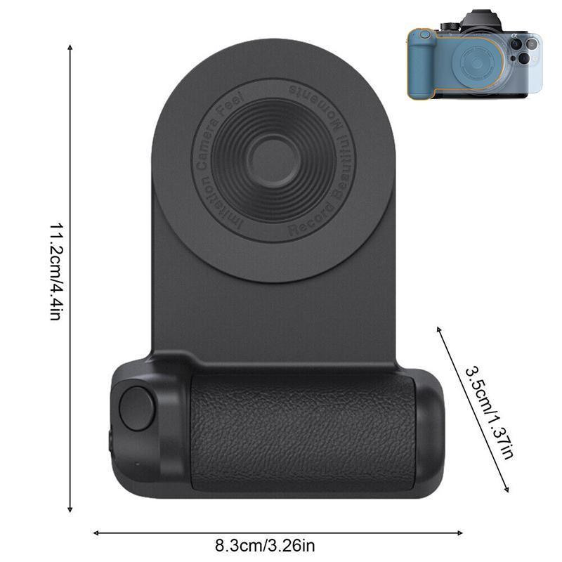 Bluetooth Camera Grip Handle for Phone Photography Bracket - Pink