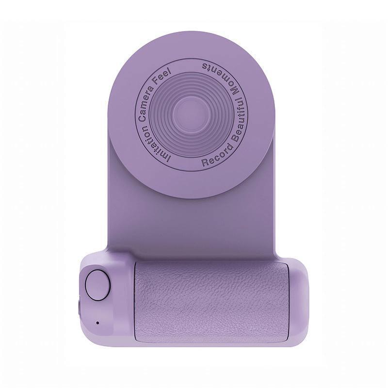 Bluetooth Camera Grip Handle for Phone Photography Bracket - Pink