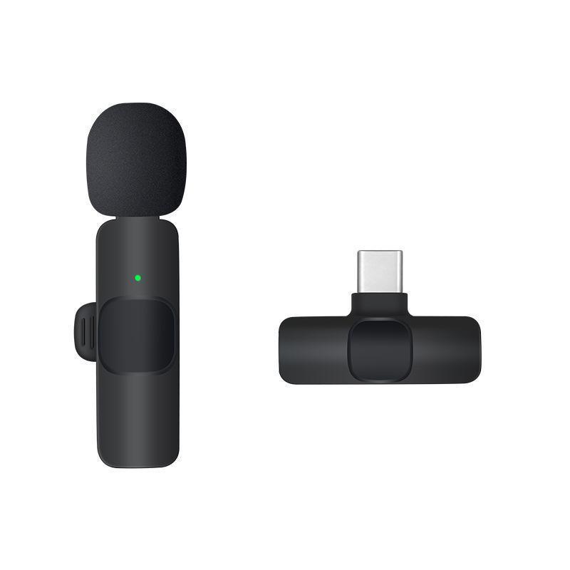 Wireless Lavalier Microphone Mini Mic For Android iPhone iPad Vlog Live Stream - Type-C to computer (Without Microphone)