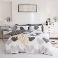Dreamfields - Twin Hearts Quilt Cover Set - (2pcs, King Single Size)