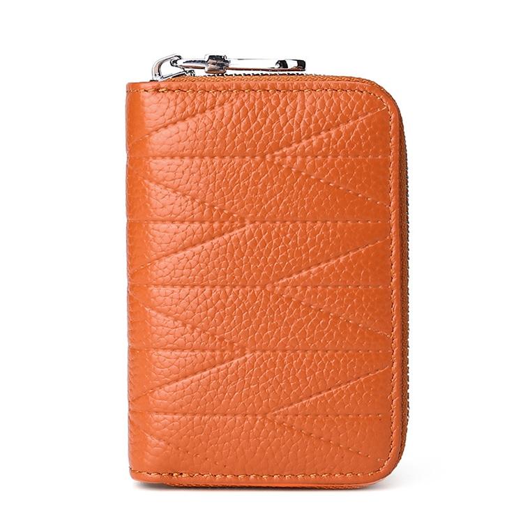 Women Anti Magnetic Leather Rfid Wallet - Aqua Blue