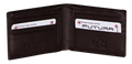 Futura Mens RFID Slim Leather Wallet - Brown