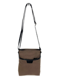 FIB Byron Canvas Sling Bag Shoulder Travel Cross Body - Brown