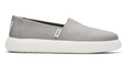 TOMS Womens Canvas Slip On Shoes Sneakers Flats Alpargata Espadrilles - Grey - US 9