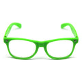 Green Party Glasses w/ Clear Lenses – Fun 80s Australia Day Costume Glasses