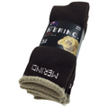 3 Pairs MERINO WOOL SOCKS Mens Heavy Duty Premium Thick Work Socks Cushion - Brown - 11-14