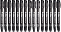 12x Artline Supreme Permanent Markers 0.4mm - Black Bulk Pack