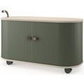 UFOU Fitin Rollin Mobile Roller Shutter Cabinet - Storage with Adjustable Shelves & Wheels