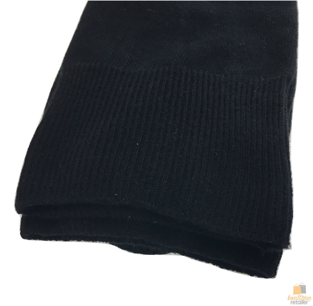 6x Pairs COTTON LOOSE TOP SOCKS Medical Circulation Diabetic Comfort Black - 6-11