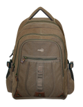 FIB Washed Canvas Backpack Bag in Khaki
