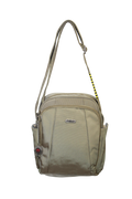 FIB Mens Tablet Crossover Travel Wallet Crossbody Shoulder Bag - Sand