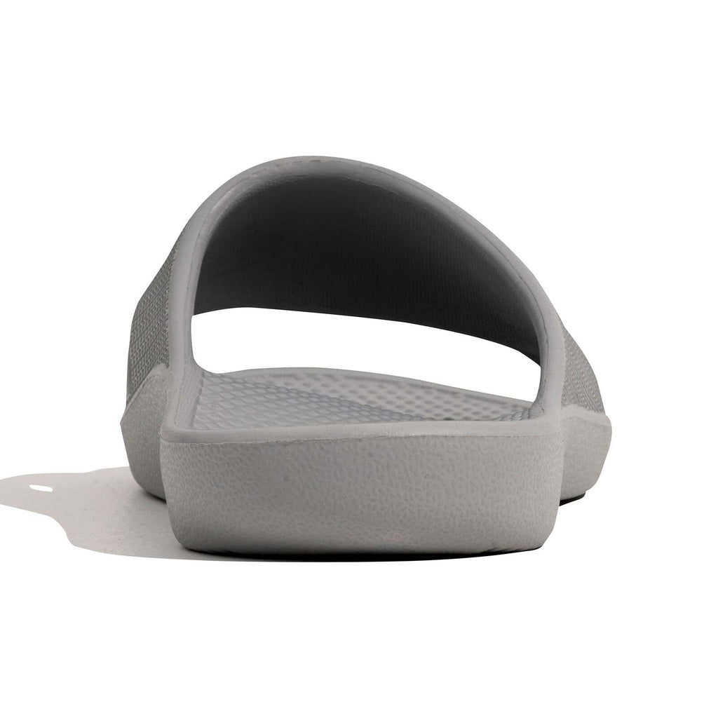 Archline Rebound Orthotic Slides Flip Flop Thongs Slip On Arch Support - Stone Grey - Euro 37