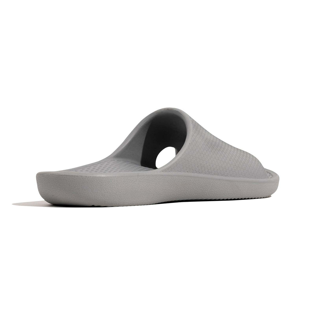 Archline Rebound Orthotic Slides Flip Flop Thongs Slip On Arch Support - Stone Grey - Euro 38