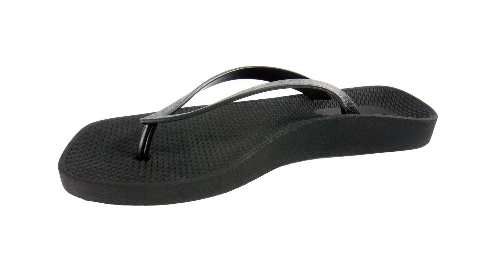 ARCHLINE Breeze Arch Support Orthotic Thongs Flip Flops Arch Support - Black - 40 EUR (Womens 9US/Mens 7US)