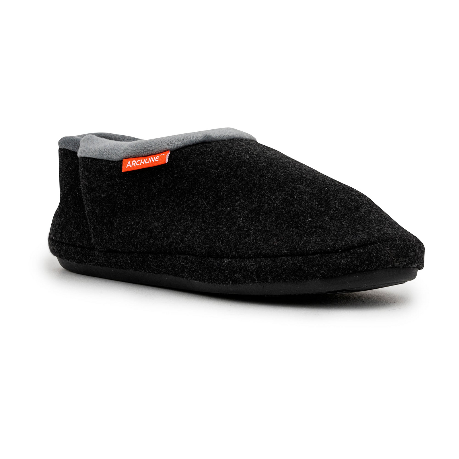 ARCHLINE Orthotic Slippers CLOSED Arch Scuffs Orthopedic Moccasins Shoes in Charcoal Marle - EUR 38