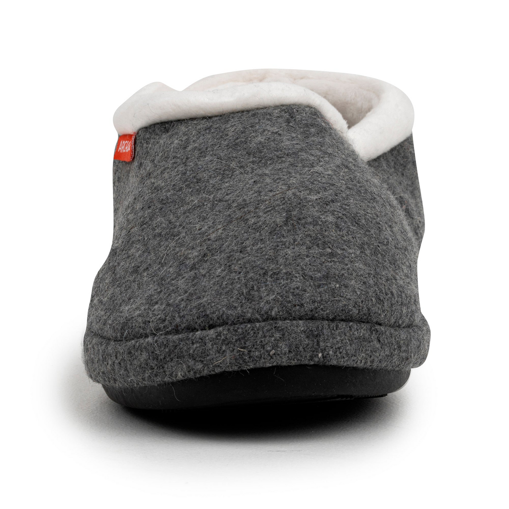 ARCHLINE Orthotic Slippers CLOSED Arch Scuffs Orthopedic Moccasins Shoes in Grey Marle - EUR 40