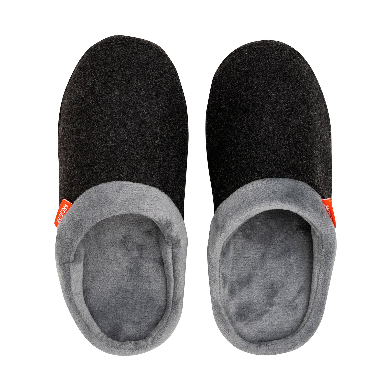 ARCHLINE Orthotic Slippers Slip On Arch Scuffs Orthopedic Moccasins in Charcoal Marle - EUR 36