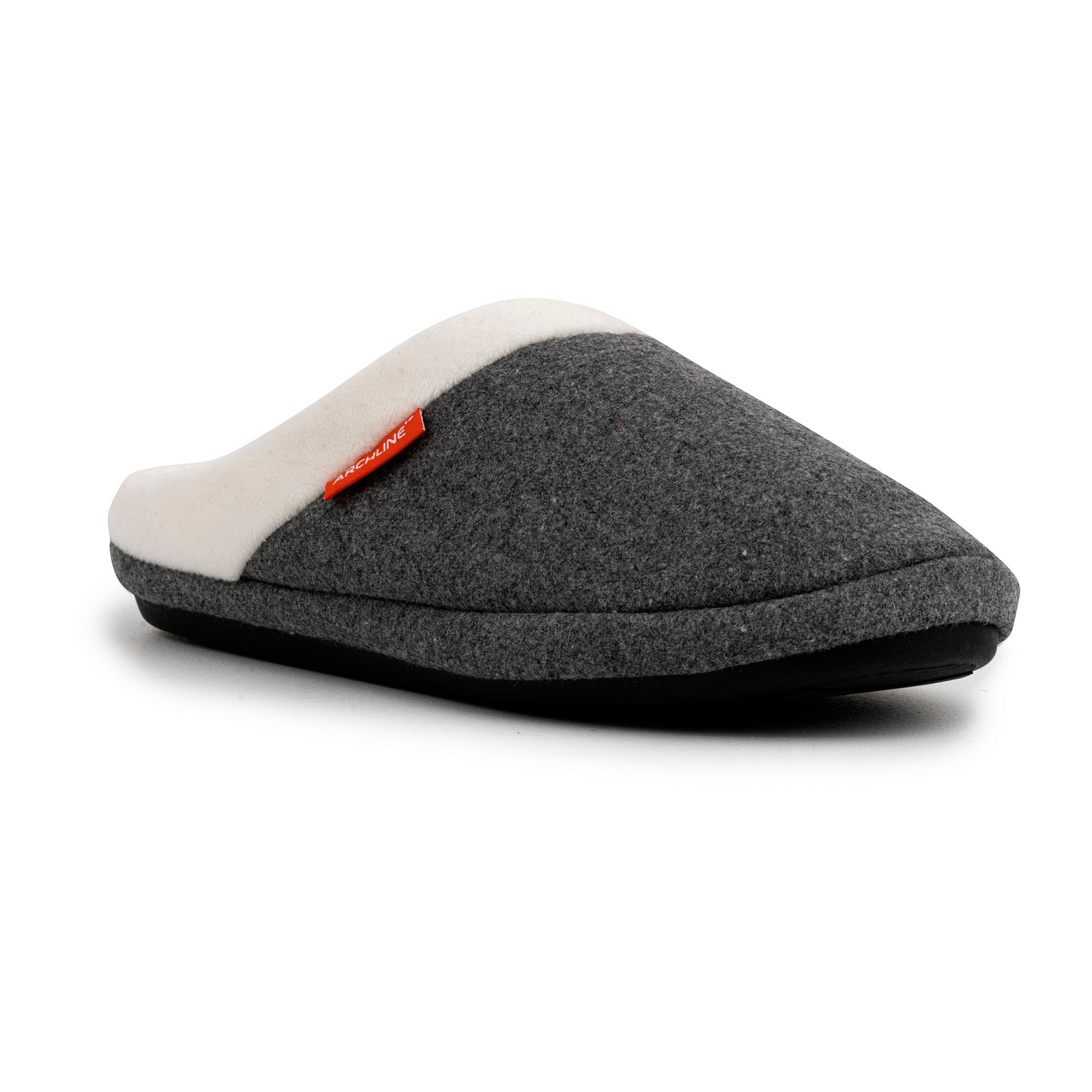 ARCHLINE Orthotic Slippers Slip On Arch Scuffs Orthopedic Moccasins in Grey Marle - EUR 40