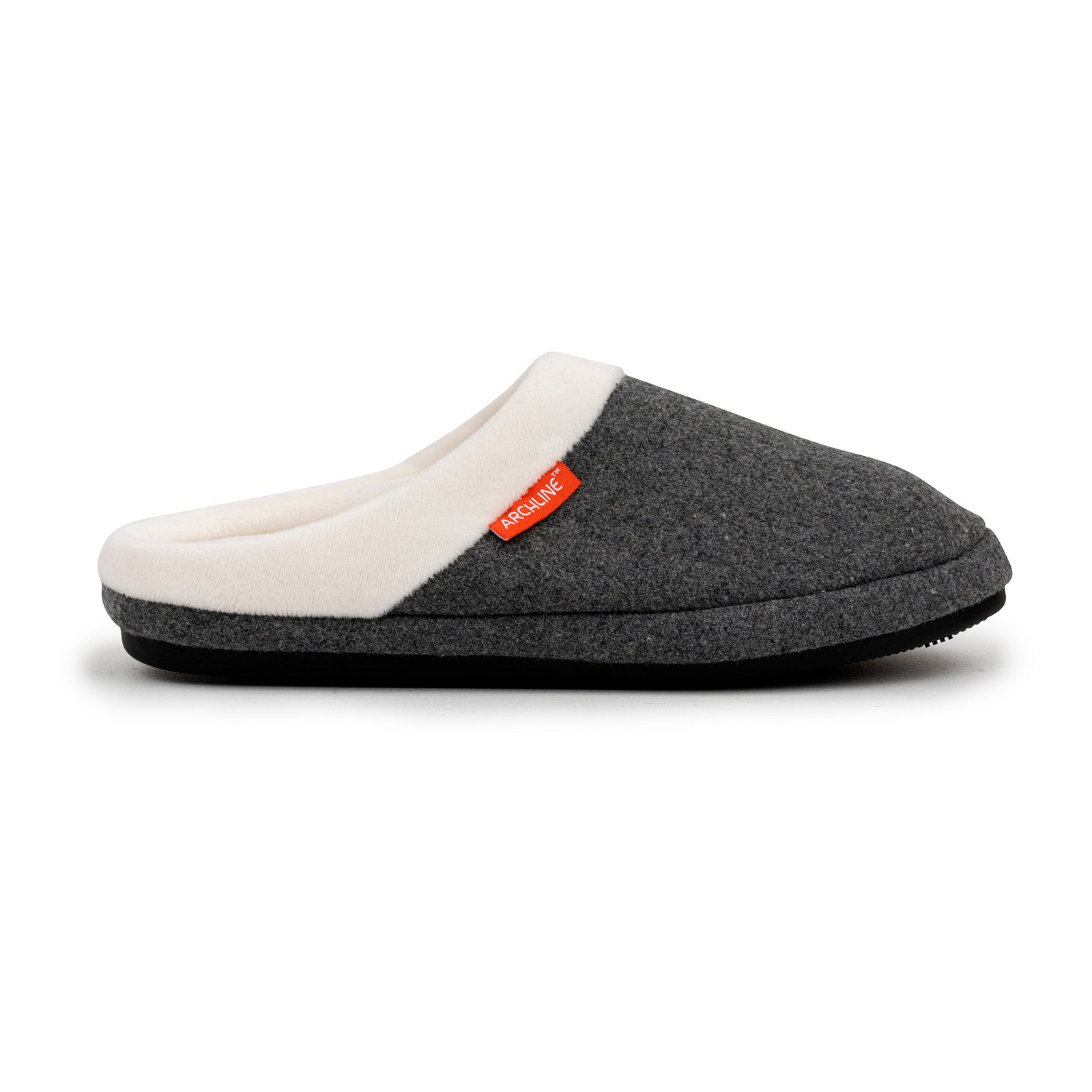 ARCHLINE Orthotic Slippers Slip On Arch Scuffs Orthopedic Moccasins in Grey Marle - EUR 43