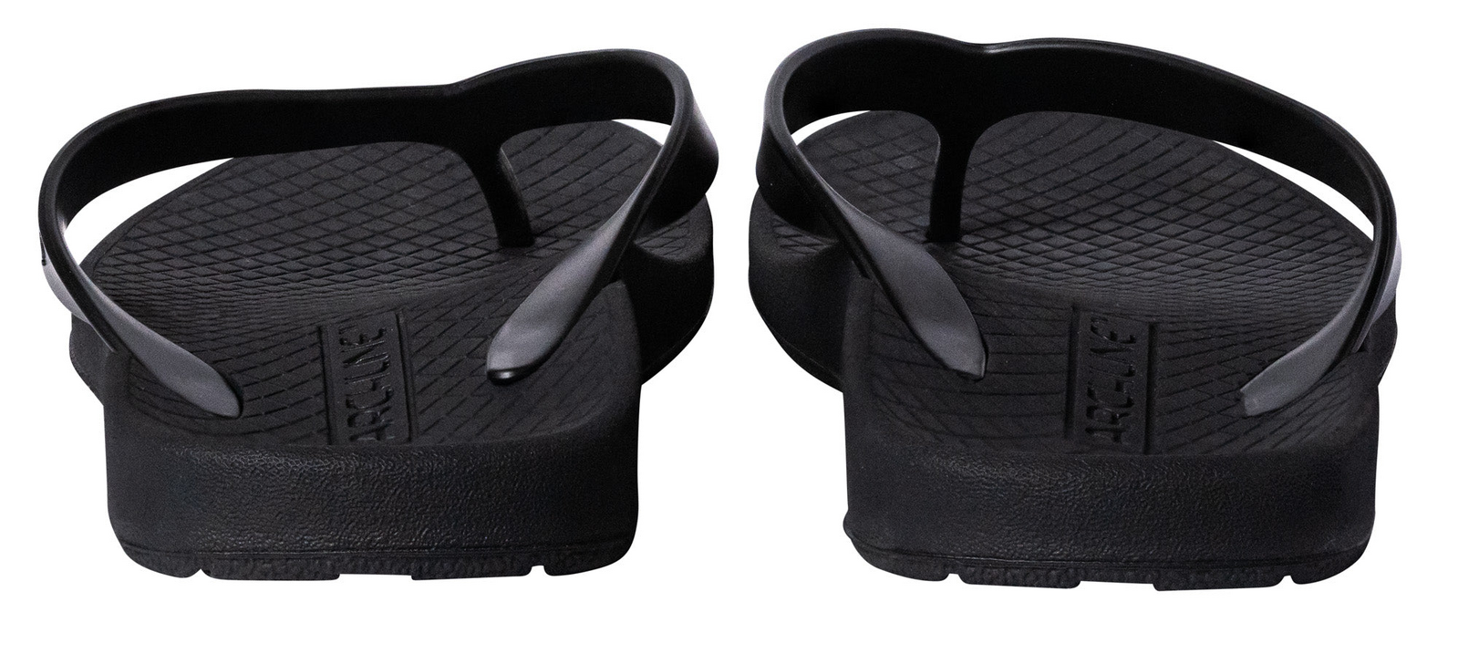ARCHLINE Orthotic Thongs Arch Support Shoes Footwear Flip Flops Orthopedic - Black/Black - EUR 41