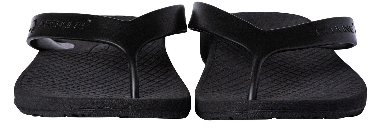 ARCHLINE Orthotic Thongs Arch Support Shoes Footwear Flip Flops Orthopedic - Black/Black - EUR 42