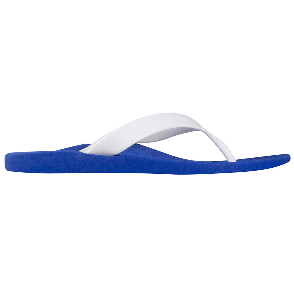 ARCHLINE Orthotic Thongs Arch Support Shoes Footwear Flip Flops Orthopedic - Blue/White  - EUR 45