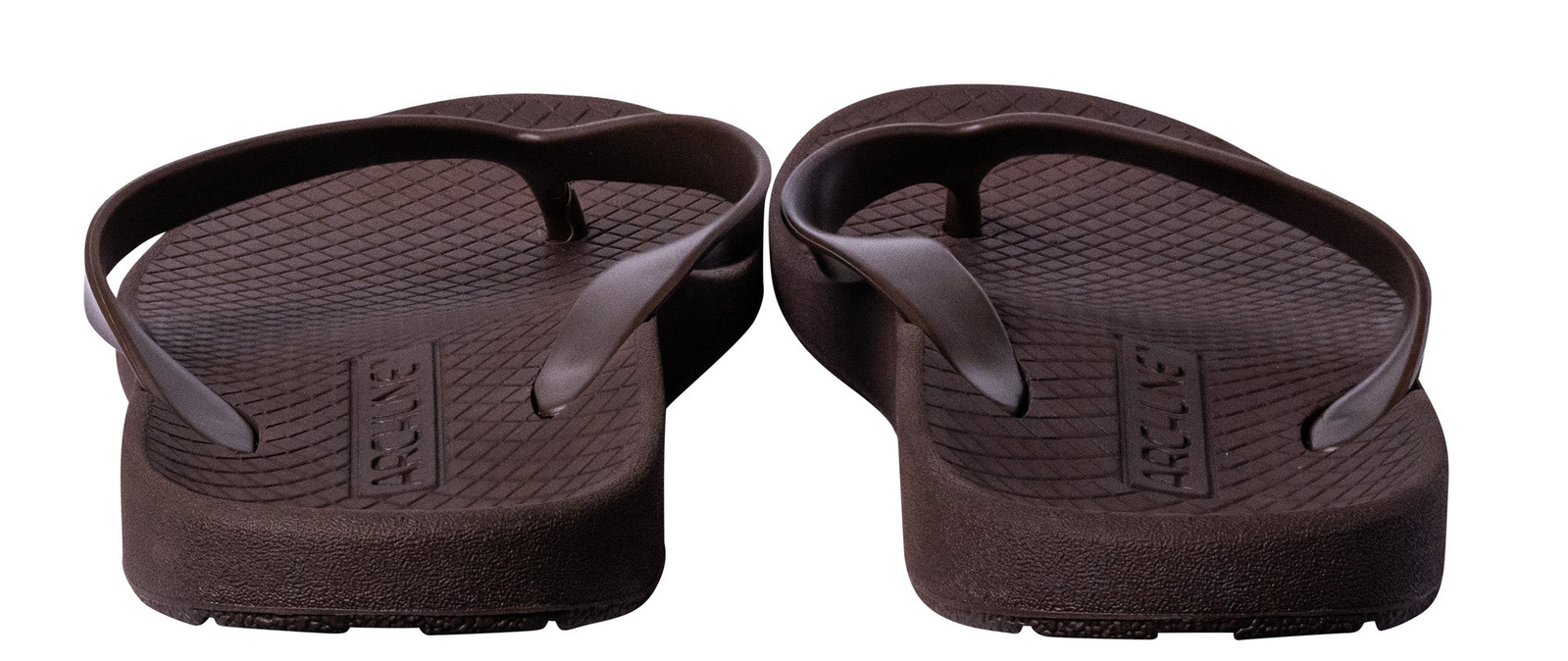 ARCHLINE Orthotic Thongs Arch Support Shoes Footwear Flip Flops Orthopedic - Brown/Brown - EUR 44