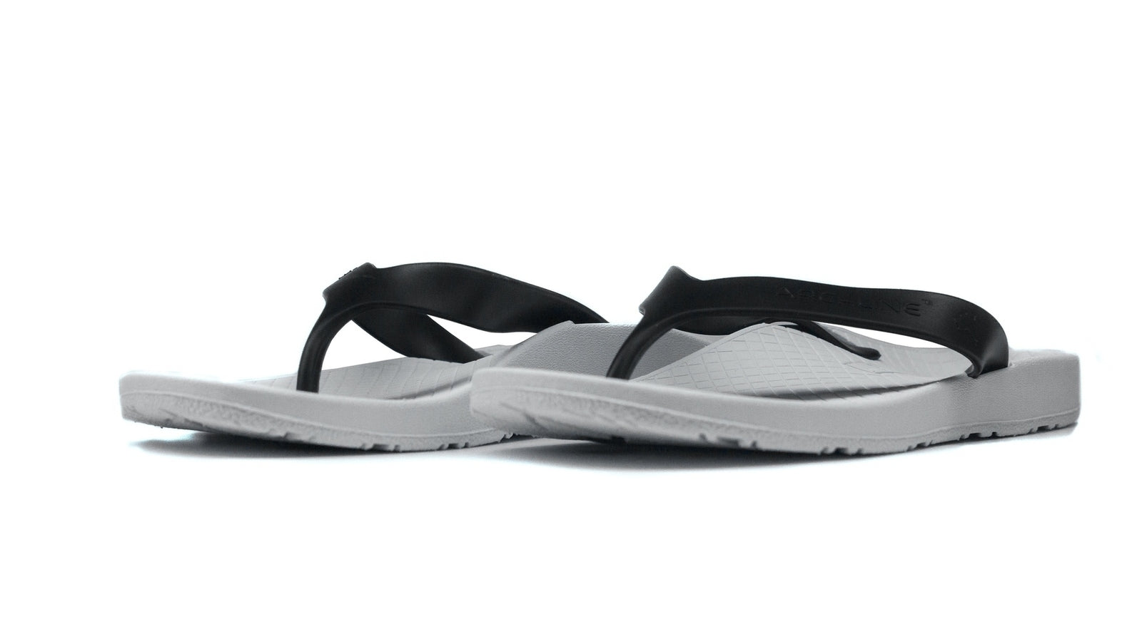 ARCHLINE Orthotic Thongs Arch Support Shoes Footwear Flip Flops Orthopedic - White/Black - EUR 34